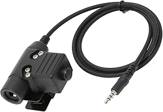 CHICIRIS U94 Fone de ouvido PTT, conector walkie talkie de alta resistência PTT 3,5 mm plugue de telefone celular voz clara U94 plugue PTT para plugue de celular de 3,5 mm