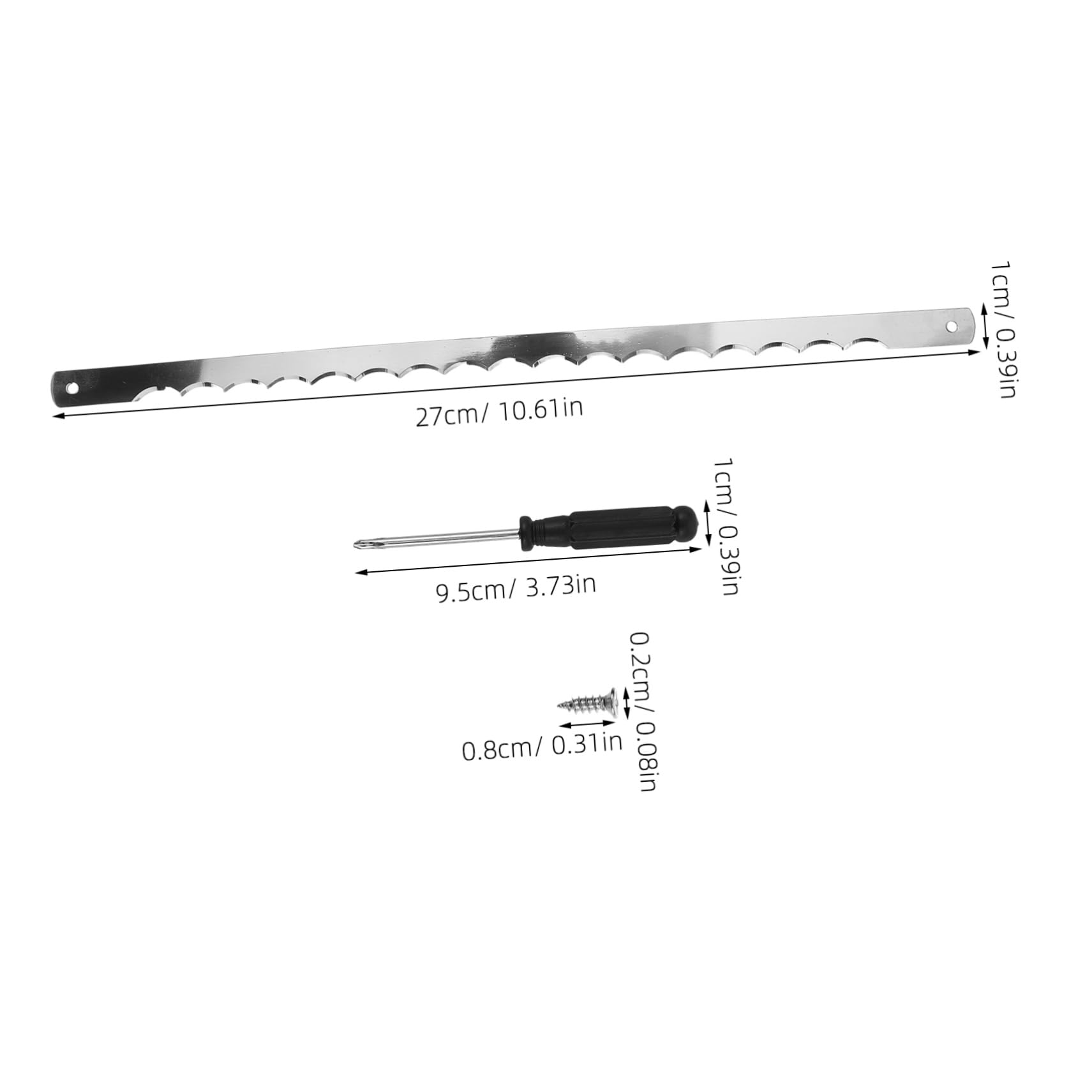 CIYODO 8pc Bow Knife Replacement Blades Set for Sourdough Bread Home Commercial Stainless Steel Serrated Edges Easy to Replace Kitchen Tool