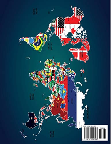 Geography Coloring Book: Maps Of The World, Continents, Countries, United States, United Kingdom, Japan, Canada, India, France, Germany And So Much More #TOP1