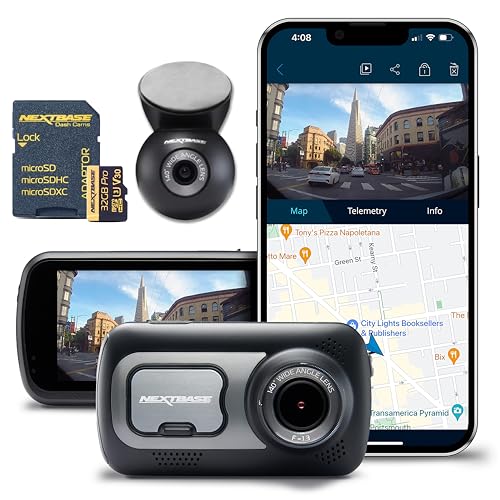 Nextbase 522GW Dash Cam Plus Rear Cam & 32GB Micro SD Card Bundle...