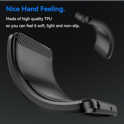 SEAHAI Case for Honor 200 5G, Ultra Thin Silicone TPU Bumper Shockproof Soft Gel Rubber No-slip Case Cover - Black - Image 4