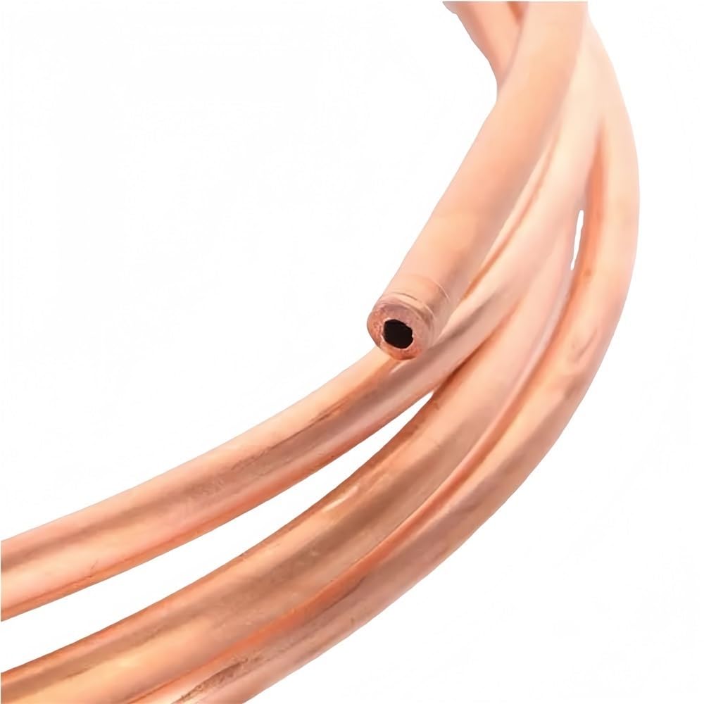 Kupferschläuche für Kühlung, Kupferrohrspule, Kühlkapillarrohre für Kupferrohr T2, verschiedene Größen (3 Meter x 5 mm x 1 mm)