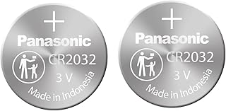 CR2032 Battery (2 Pack) - Panasonic Lithium Coin Cell Battery 3V