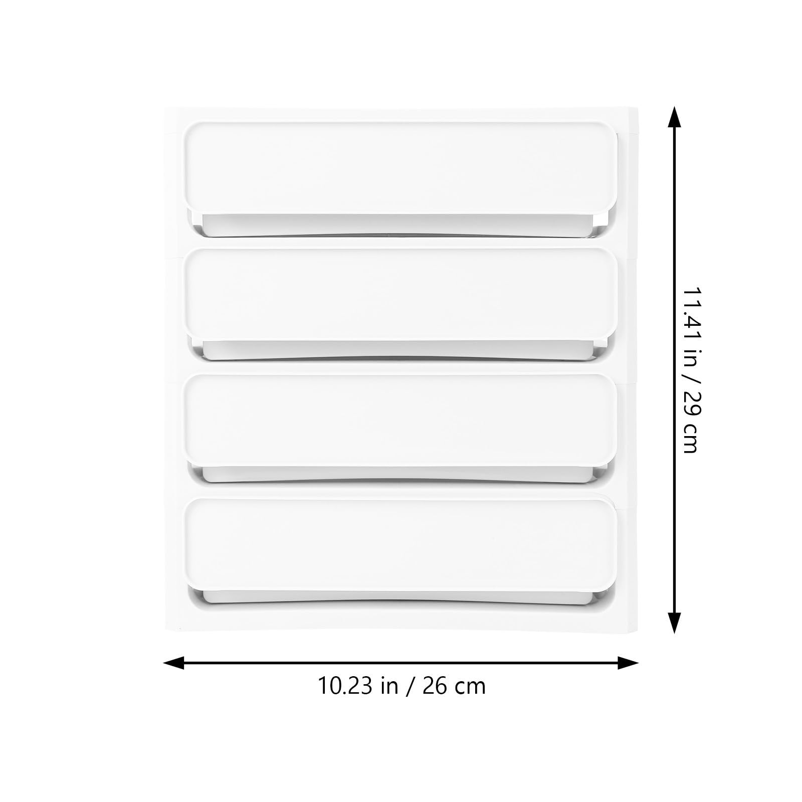 Caja de Almacenamiento de 4 para Guardar Maquillaje Diseño Práctico y Tipo Cajón de 4 en Pp Blanco Diseño Práctico y Adecuado para Escritorio y Oficina