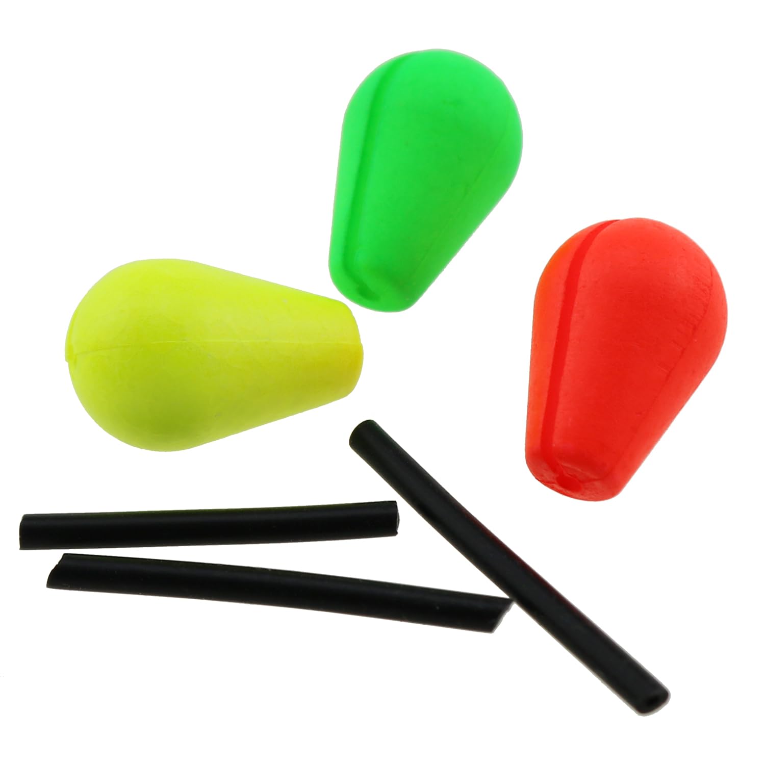 LUORNG 15PCS Float Centre Indicator Teardrop Foam Float Fishing Float Tube Fishing Float Suitable for Fly Fishing Accessory