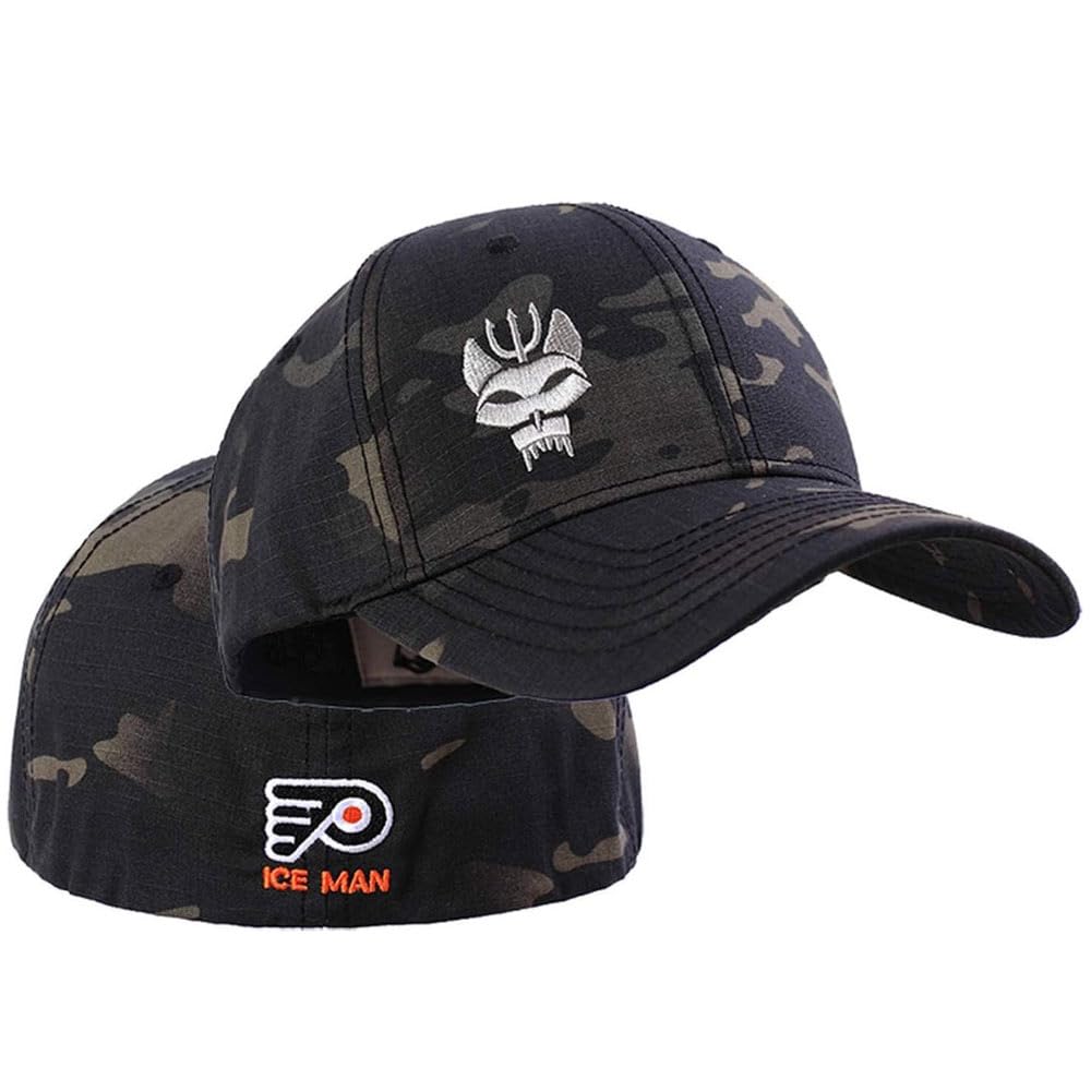 American Black Camouflage US Navy Seal Team Six Baseball Cap Flexible Fit Tactical Seals Trident Airsoft Hat - Image 3