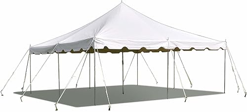 Party Tents Direct Tienda de campaña estándar de 20 x 20 pies para fin de semana, tienda de campaña fácil con capacidad para 80 personas, toldos al