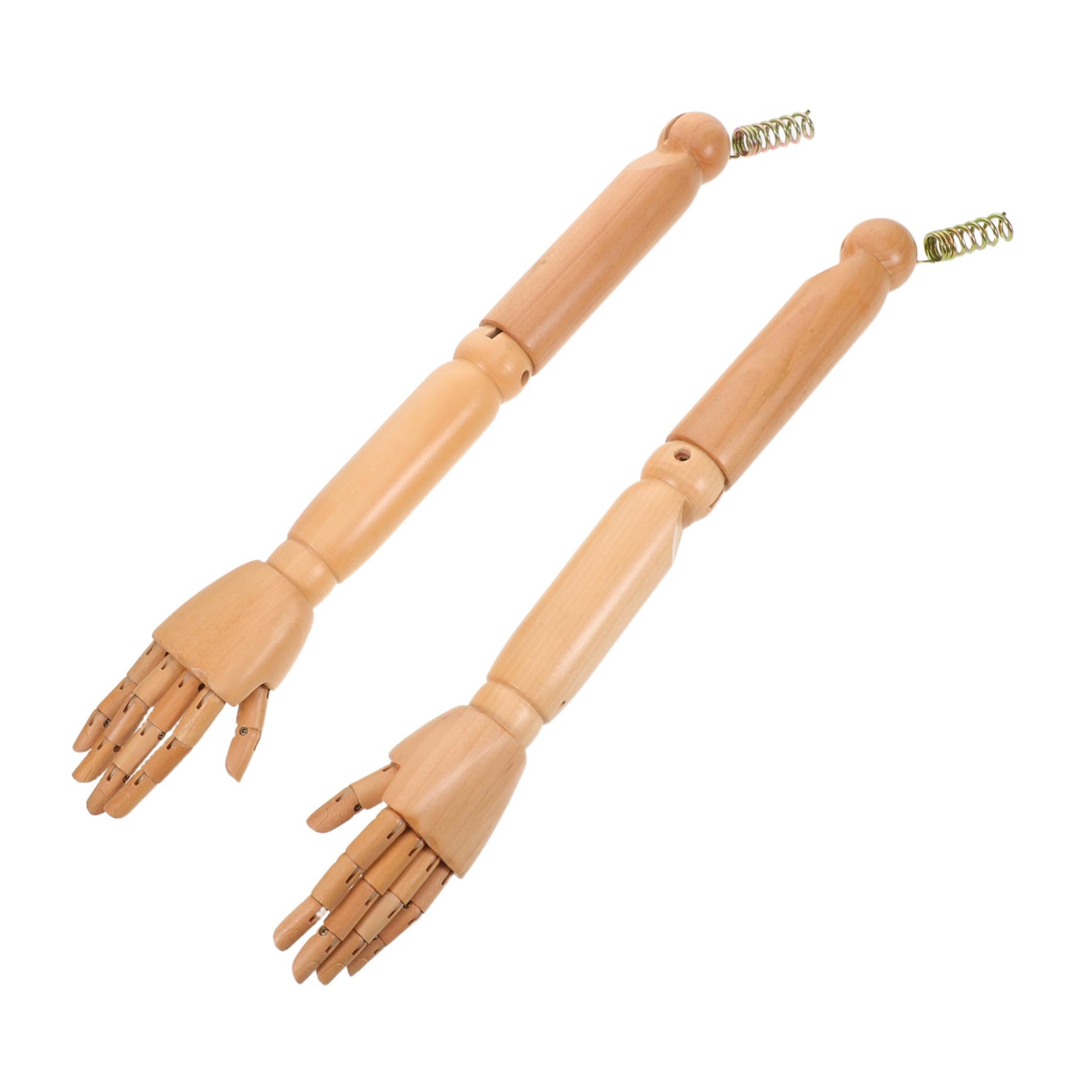 Homoyoyo Brazo de Maniquí Articulado de Madera para Niños, 1 Par | Color Caqui, Juntas Móviles, Montaje Sencillo, para Modelos Educativos, Clases de Arte y Títeres