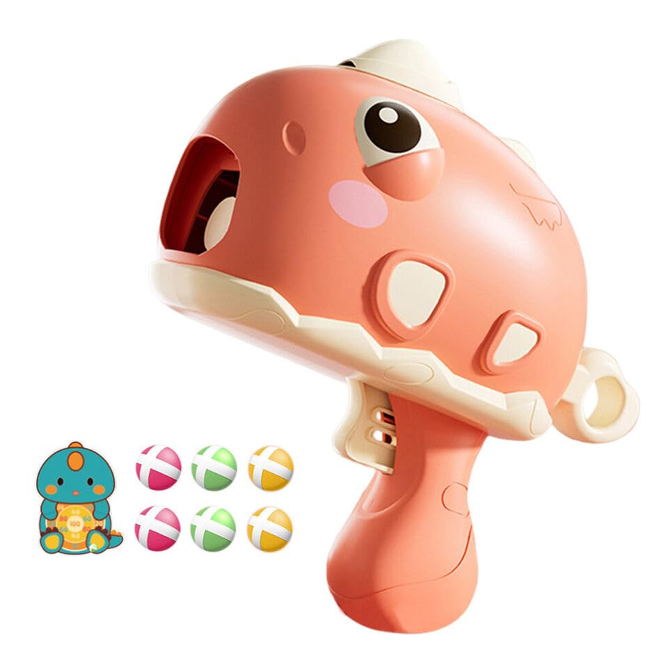 Dinosaur Toy Gun- Foam Bullet Blaster-Dart Target Games for Kids- Indoor Toys 3-7 Years- Gifting Toys (Red)