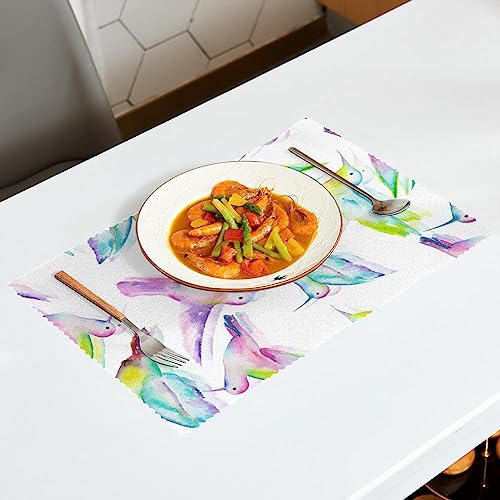 Set de table oiseaux multicolores pour protéger votre table des taches et plats chauds - 7