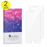 iPhone 7 Plus Screen Protector,Walcase 2 Pack 3D Touch Tempered Glass Screen Protector 9H Hardness Anti Scratch HD Clear Screen Cover Protection Film for Apple iPhone 7 Plus,6 Plus,6s Plus 5.5 inch