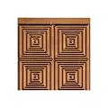 FASÄDE Miniquattro Decorative Vinyl Backsplash Panel in Antique Bronze (6X6 Inch Sample)