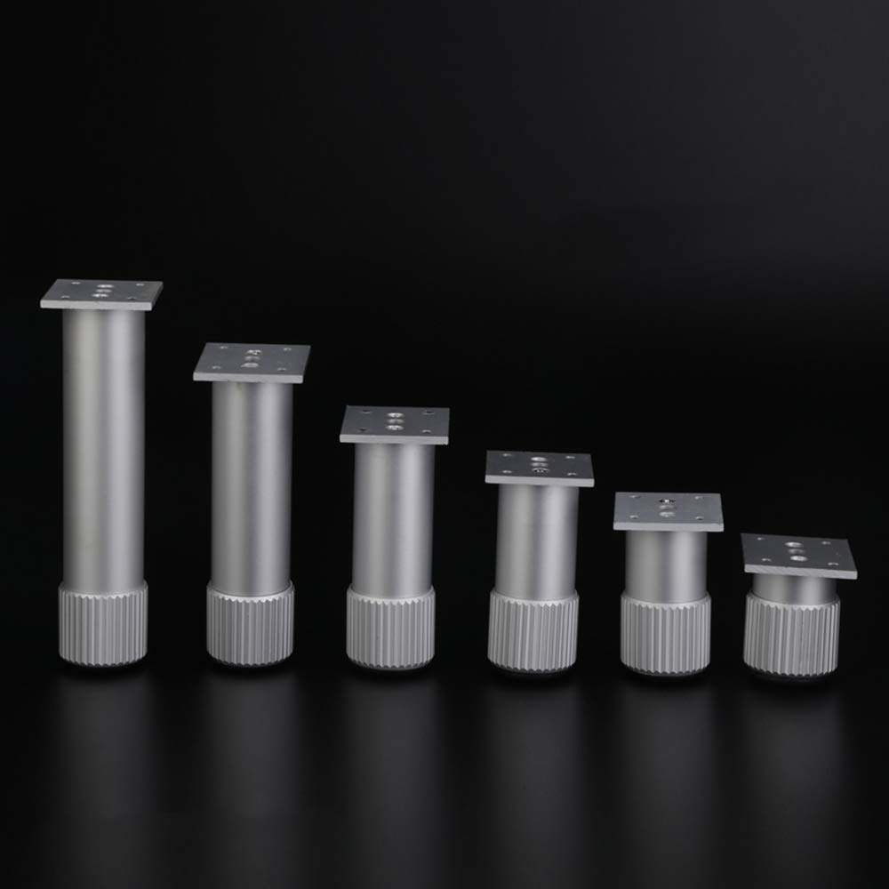 Piedini di Supporto per mobili 4 Pezzi, Base in Metallo per Divano, tavolino, Altezza Regolabile 1-10mm, Forte capacità di carico