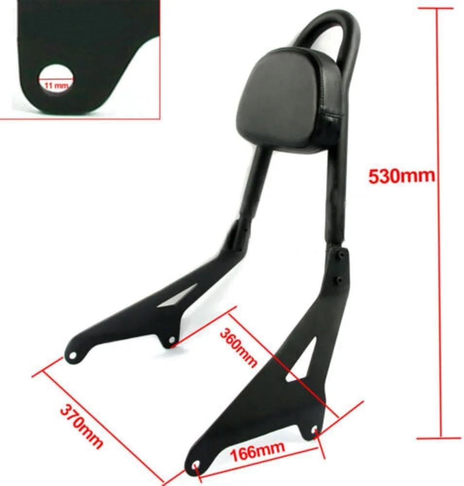 に適合する ヤマハ に適合する ストライカー XVS1300 XVS 1300 全年式 バイク用バックレスト 後部座席用 取り外し可