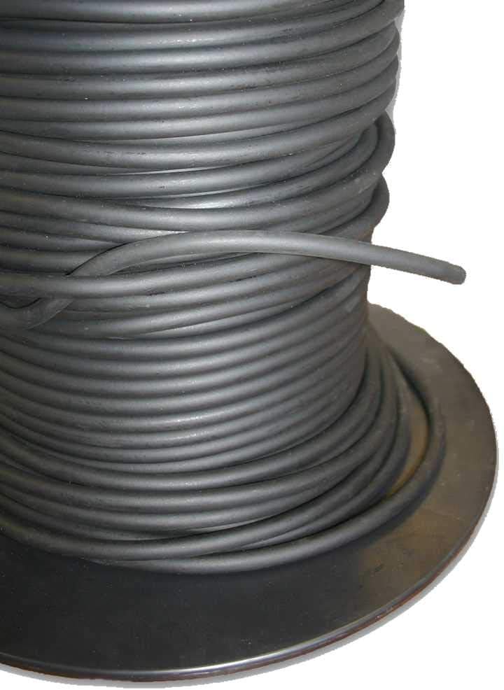PVC Tube Online Ltd 8mm Neoprene Sponge Cord Closed Cell Black Rubber Foam (6 Metres)