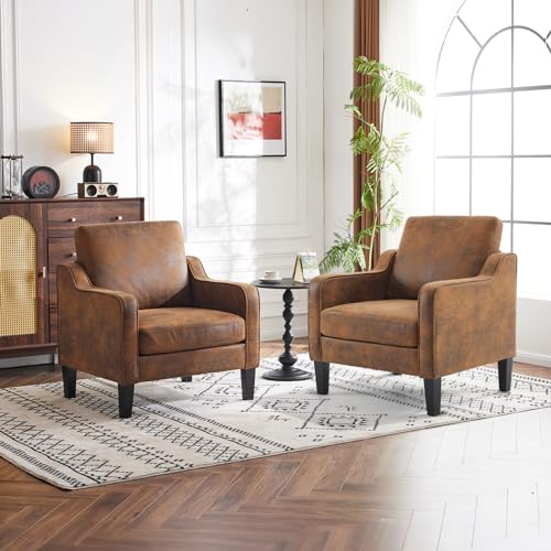 Image of VINGLI Accent Chairs Set of 2, Modern Traditional Armchair for Living Room