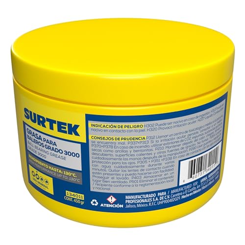 Exfoliantes Y Mascarillas, Outdoors Surtek 134011 Grasa para baleros 450 gr