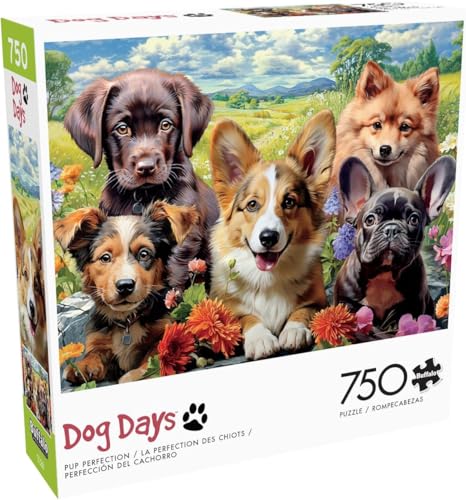 Buffalo Games – Image World – Pup Perfection – 750 Piece Jigsaw Puzzle