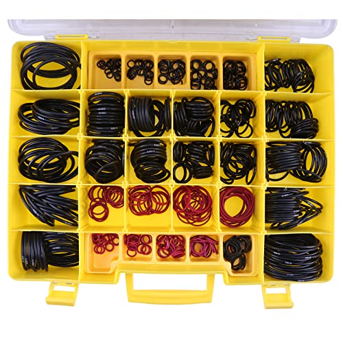Image of 580PCS Seal O-Ring Kit 4C-4782 270-1528 Compatible for Caterpillar SAE STOR ORFS 61 62 Nitrile 90, Hydraulic Hose Fitting Orings