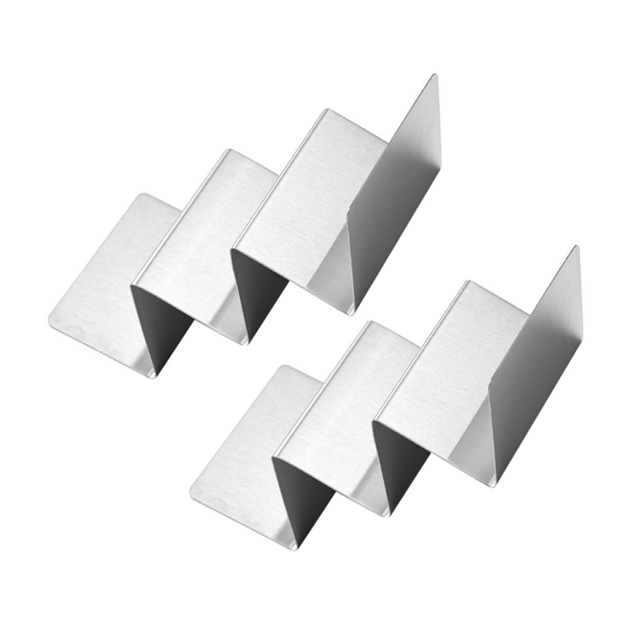 Garneck Home Taco Holder Set 2pcs Stainless Steel Taco Stands for Easy Filling Serving