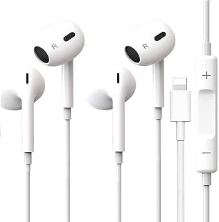 2 Pack Earphones for iPhone,Headphones,in-Ear Stereo Noise Isolating Earbuds, Mic and Volume Control Compatible with iPhone 14/14 Pro/13/13 Pro/12/12 Pro/SE/11/11 Pro Max/XS Max/X/XR/8/7