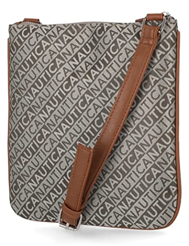 Image of Nautica Lakeside Signature Jaquard North South Crossbody Bag