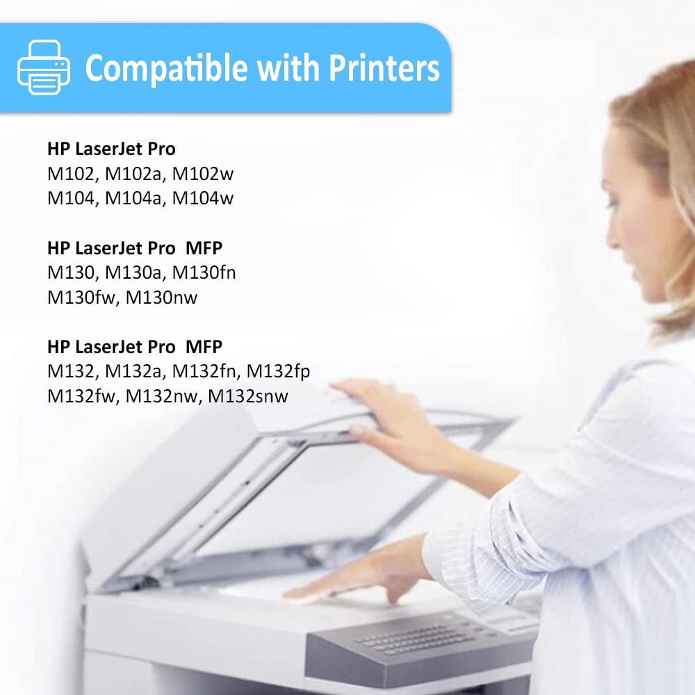 Compatibile Tamburo 19A CF219A Nero per HP LaserJet Pro M102 M102a M102w M104 M104a M104w MFP M130 M130a M130fn M130fw M130nw M132 M132a M132fn M132fp M132fw M132nw M132snw Stampante（12000 Pagine）