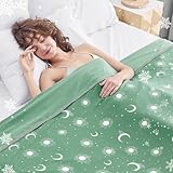 inhand Cooling Blanket Queen Size (90'x90') - Cooled Blankets for Hot Sleepers - Q-Max 0.45 Lightweight Breathable Summer Blanket for Sleeping Night Sweats to Keep Cool in The Heat -Fruit Green