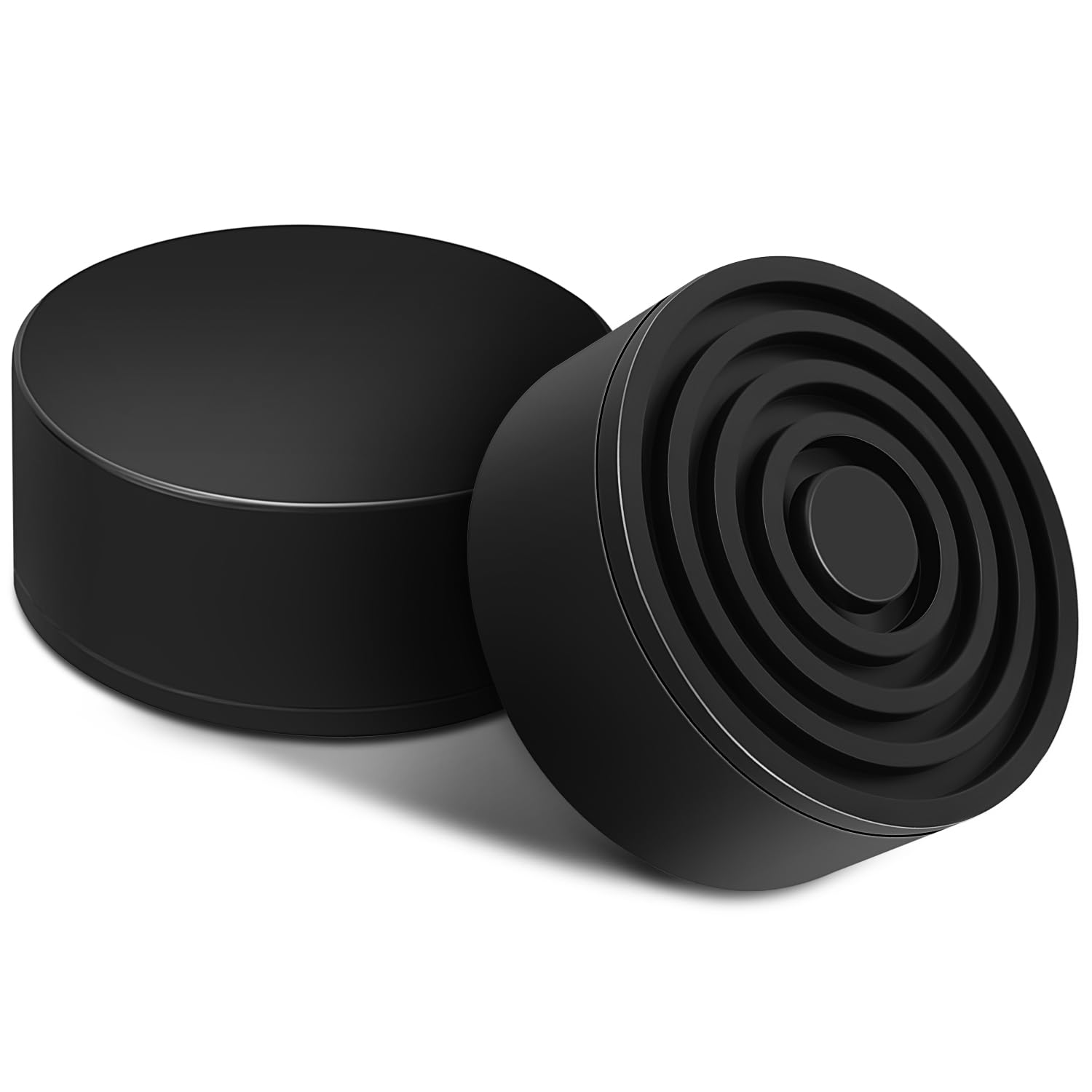 Auto Dynasty 2pcs Floor Jack Rubber Pad Universal Jack Pad Adapter Pinch Weld Side Frame Rail Protector Pads for Floor Jack, Trolley Jack, Vehicle Lift and Axle Stand, 4.17