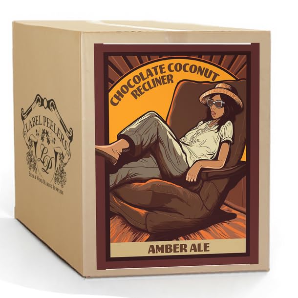 Label Peelers Chocolate Coconut Recliner Amber Ale Beer Kit - Extract
