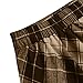 Women's Fall Winter Wool Plaid Skirts High Waist A Line Long Skirt Fashion Warm Flared Pleated Tartan Skirts(Khaki,X-Large)