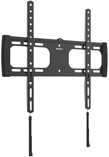 QualGear QG-TM-F-014 - Soporte de pared universal ultra delgado para la mayoría de televisores LED de 32 a 55 pulgadas32-55 negro listado UL