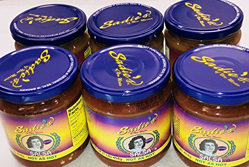 sadies salsa - SADIE'S OF NEW MEXICO NOT AS HOT SALSA, 16 OZ (PACK OF 6)