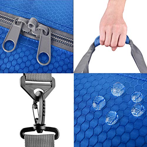 65L Travel Duffel Bag Foldable and Lightweight with Shoes Compartment