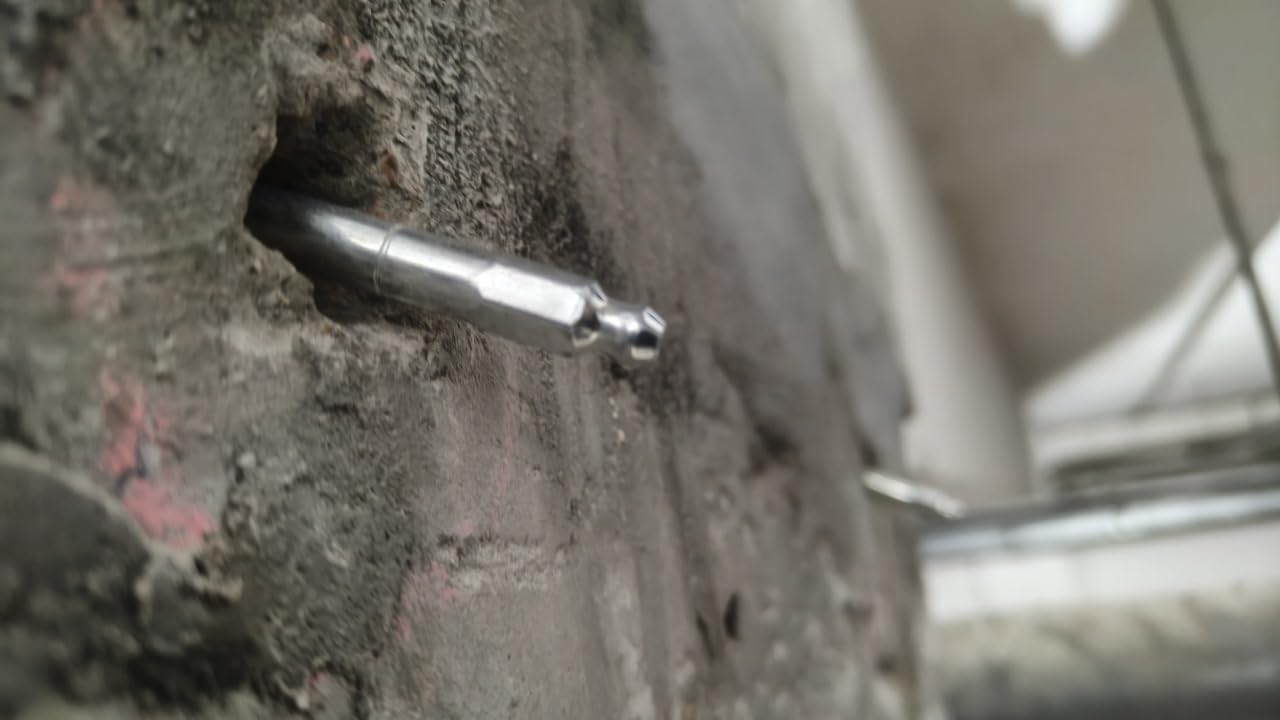 NEW! INSTANT REMOVING! 1/2 * 5“ Port Stainless Steel Mechanical Injection Packers/Ports for Polyurethanes, Epoxies and Acrylates | Pack of 100 Injection Packer postposition Zerk Fitting SAVING TIME