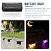 Cabilock Solar Stair Light Outdoor LED Solar Lamp with Two Modes Steps for Garden and Patio Weather-Resistant Lighting Tool with Warm Color Changing