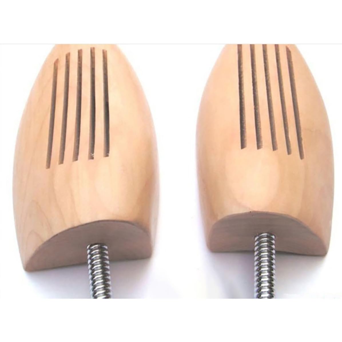 MAGICLULU 4 Pares de Hormas Ajustables de Madera y Metal para Zapatos de Hombre y Mujer Diseño de Resorte que Conserva la Forma y Previene Arrugas