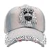 Cappellino da Baseball da Uomo con Gufo da Baseball da Uomo Hip-Hop con Berretto da Donna in Denim Piatto con Strass Cappello Ragazza Invernale