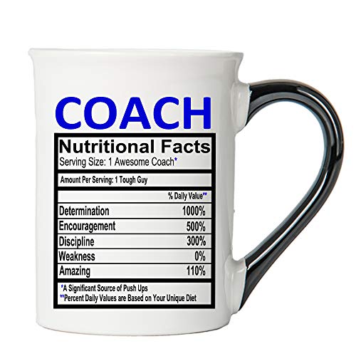 Cottage Creek Coach Gifts | Coach Mug | Nutritional Facts Coach Coffee Mug 16oz | Best Ever Coach | Coaching Gifts