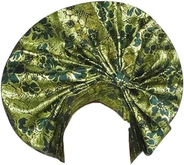 Dvbfufv Women's Turban Cap African Nigeria Elegant Wedding Evening Party Headwrap