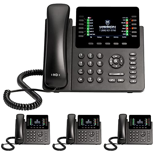 Z-Cloud Phone System By Mission Machines: Advanced Pack - Auto Attendant/Voicemail, Cell & Remote Phone Extensions, Call Recording & Mission Machines Phone Service For 3 Months (4 Phone Bundle) #TOP15