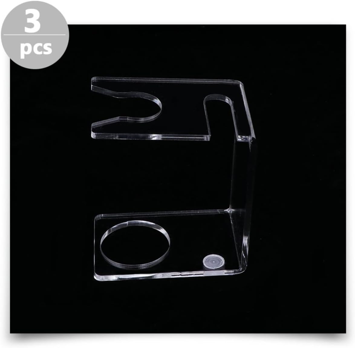 Ipetboom 3pcs Acrylic Razor Brush Stand for Safety Razors, Organizer
