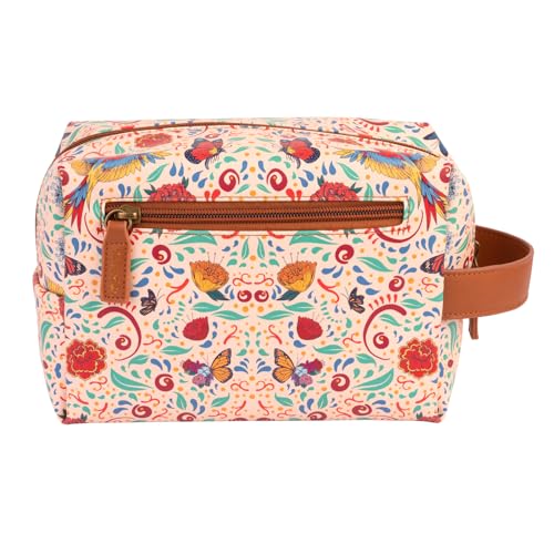Grupo Erik Frida Kahlo Cosmetic Case | Flower Hanging Toiletry Bag, Waterproof PU Case, Travel Makeup Bag, Travel Toiletry Bag, Frida Kahlo Bag3