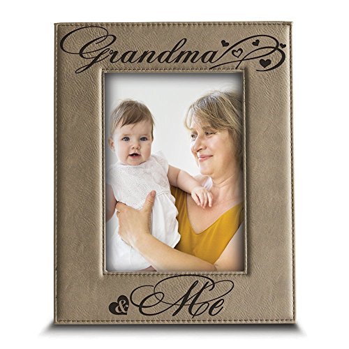 Engraved Leather Picture Frame