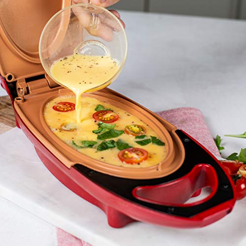 Red Copper 5-Minute Chef - Non-Stick Omelette Pan 2 Gallery Image Red Copper 5-Minute Chef - Non-Stick Omelette Pan 2 Gallery Image