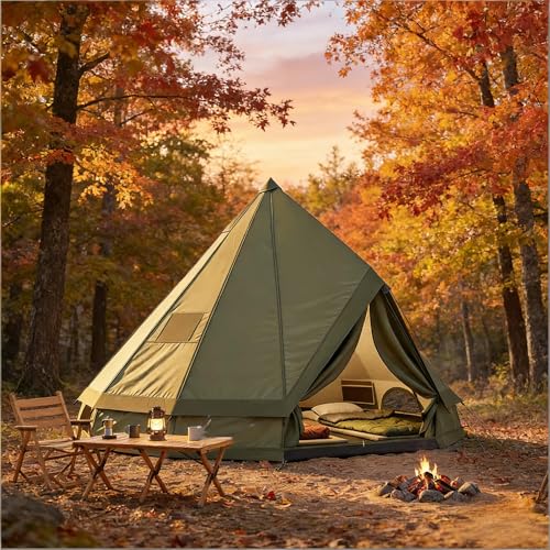 Carpa de camping impermeable tipo teepee para todo el año miniatura 7