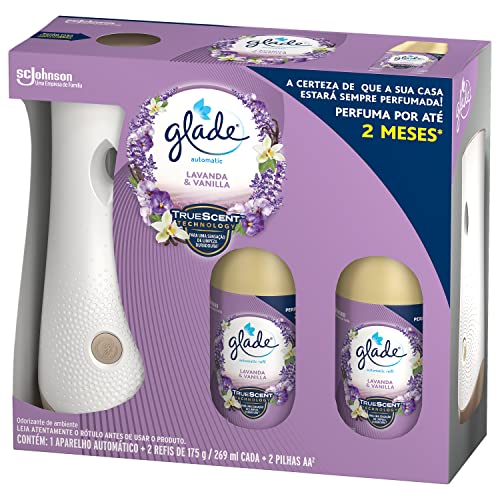 glade Desodorizador Glade Automatic Spray Aparelho Com 2 Refis Lavanda E Baunilha 269 Ml