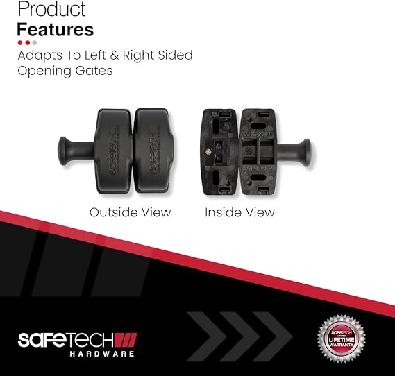 Side Pull Pool Gate Latch W/TopKlik Self Closing Hinge