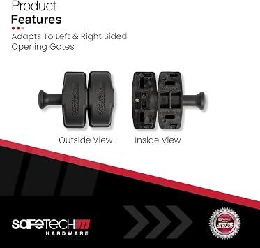 Side Pull Pool Gate Latch W/TopKlik Self Closing Hinge