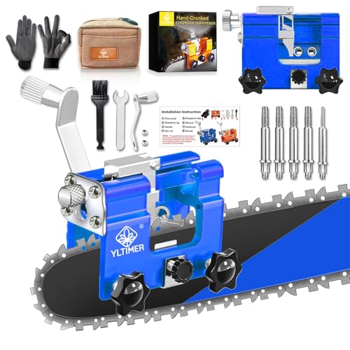 YLTIMER Chainsaw Sharpener, Portable Chainsaw...